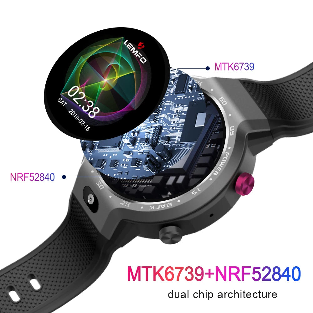 Newest LEMFO LEM9 Smart Watch Phone Android 7.1 1GB + 16GB Support SIM card GPS WiFi Wrist Smartwatch 4G watch For Men Women