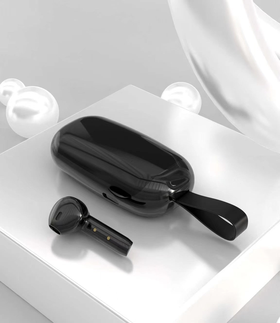 Outdoor Portable Earphone Earplugs Clamshell Type