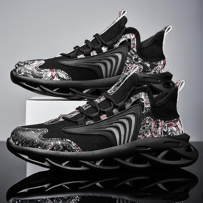 Mesh Casual Breathable Sports Running Graffiti Shoes