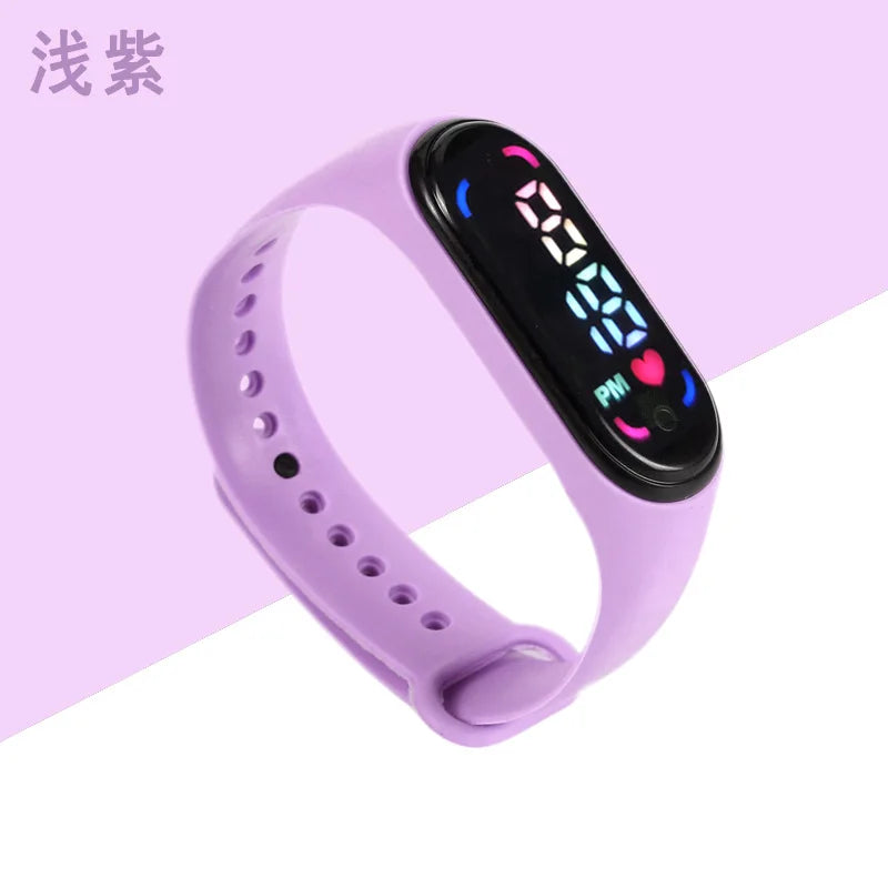 Children'S Waterproof Sports Smart LED Watch Outdoor Silicone Bracelet Touch Electronic Watch Kids Bracelet Digital Watches