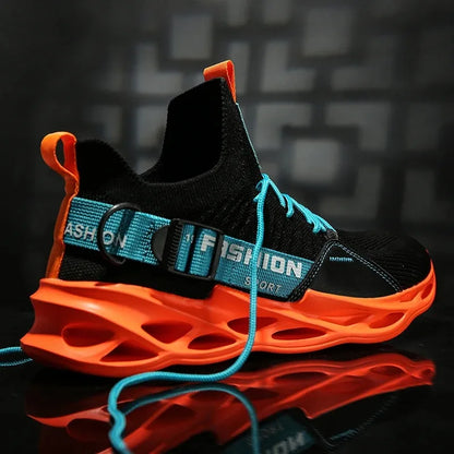 New Trendy Men's Sports Shoes Cushion Running Sneakers Outdoor Leisure Walking Jogging Trainers Soft Sole Breathable Footwear