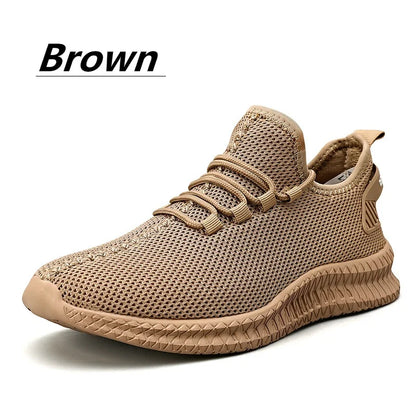 New Fashion Sneakers Lightweight Men Casual Shoes Breathable Male Footwear Lace Up Walking Shoe Sport Running Sneaker Plus Size