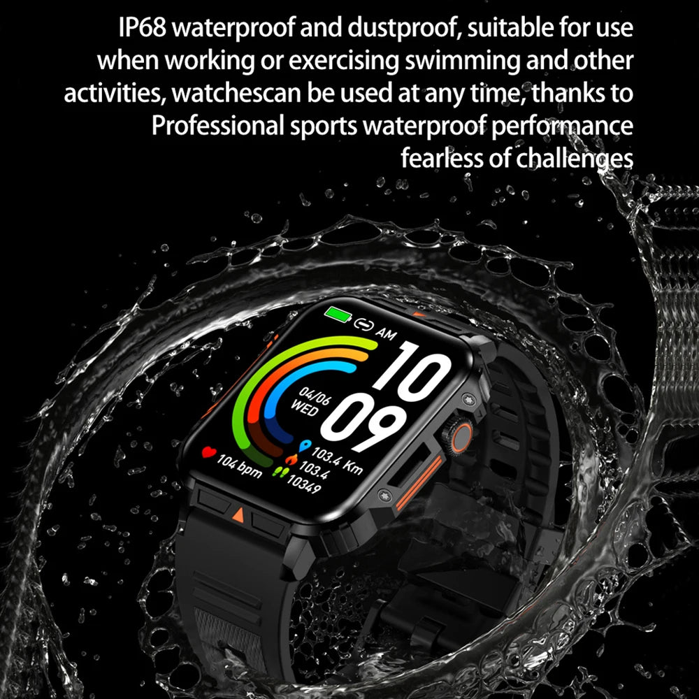 1.95 GPS Outdoor Military Smart Watch Men Bluetooth Call Smartwatch For Xiaomi Android IOS IP68 Waterproof Ftiness Watches Man