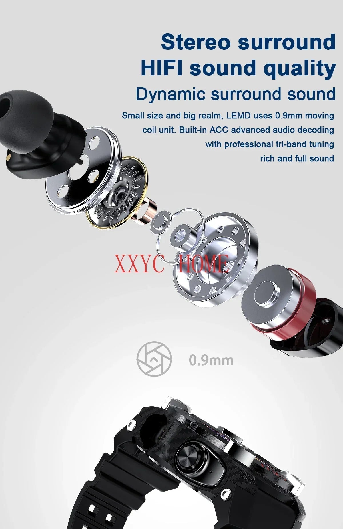 Smart Watches Luxury Wholesale Sports Fitness Lemfo Reloj Smart Watch With BT Earphone Health Monitoring