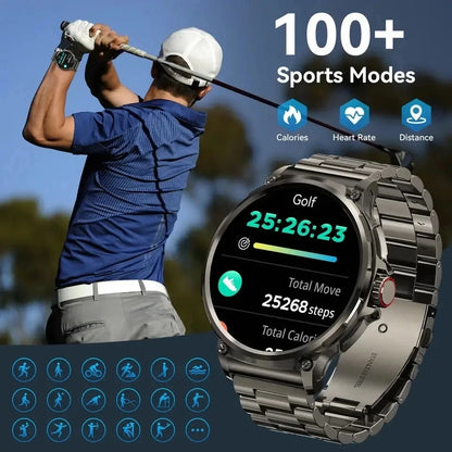 2024 New 1.85 " HD Bluetooth Call Smart Watch Men Sports Fitness Watches Heart Monitor 710mAh Smartwatch Men For XIAOMI Android
