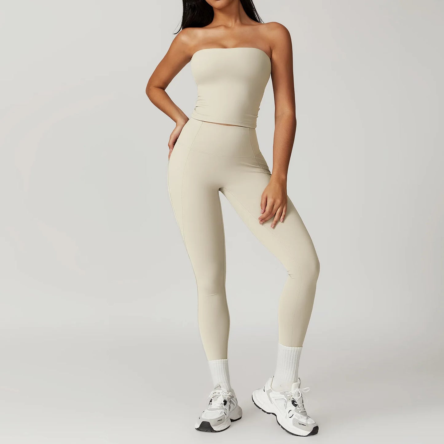 2PCS Yoga Set Gym Clothes Sportswear Yoga Suit For Women Fitness Set Tracksuits Sports Bra High Waist Leggings Gym Bell-bottoms