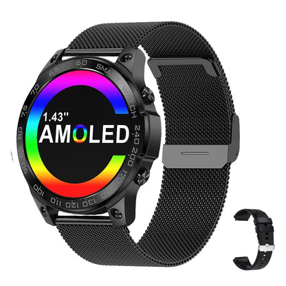 2023 New IP68 Swimming Waterproof Men Smart Watch Screen Always Show Time 400MAh Large Battery NFC Bluetooth Call Smartwatch Man