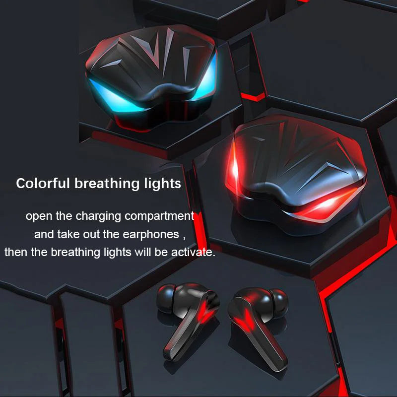 Wireless Earphones Bluetooth Headphones ENC-Calling Noise Cancelling Headset Low Latency HiFi Stereo Earbuds TWS Bluetooth 5.3