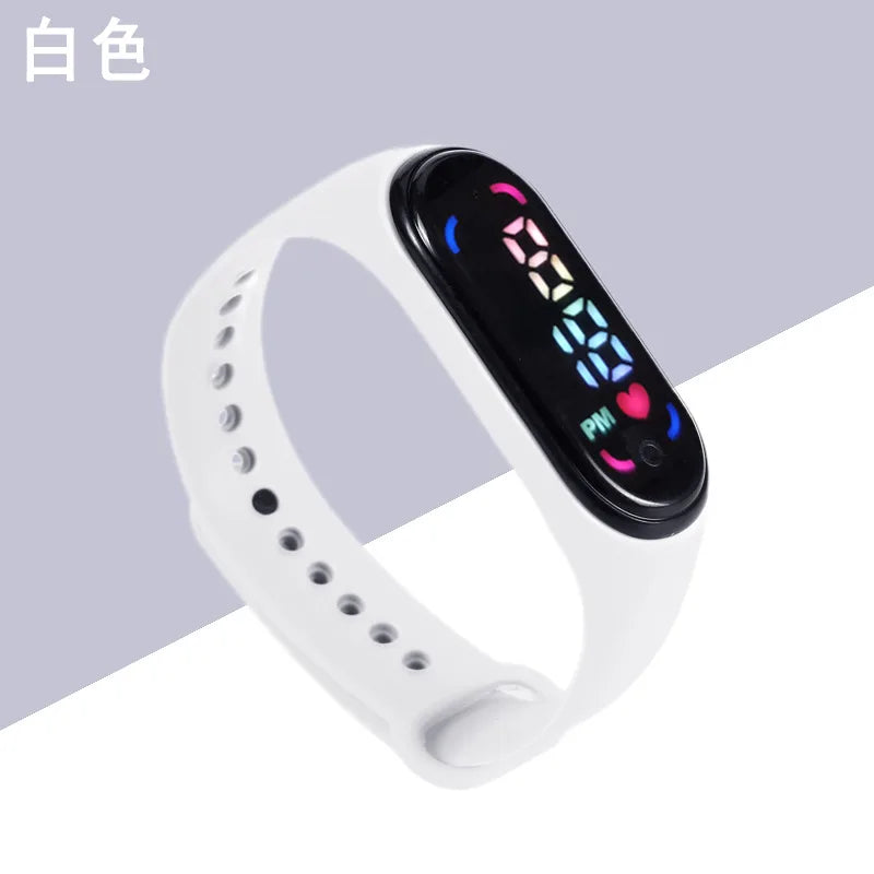 Children'S Waterproof Sports Smart LED Watch Outdoor Silicone Bracelet Touch Electronic Watch Kids Bracelet Digital Watches