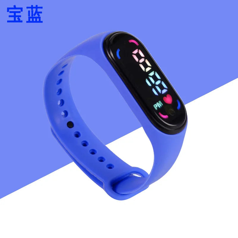 Children'S Waterproof Sports Smart LED Watch Outdoor Silicone Bracelet Touch Electronic Watch Kids Bracelet Digital Watches