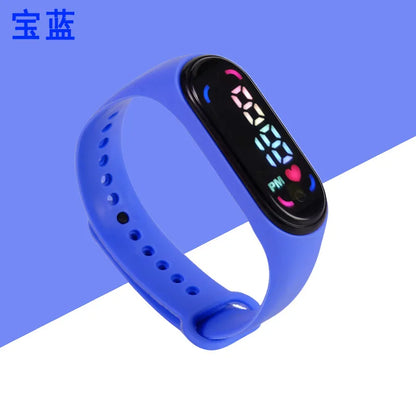 Children'S Waterproof Sports Smart LED Watch Outdoor Silicone Bracelet Touch Electronic Watch Kids Bracelet Digital Watches