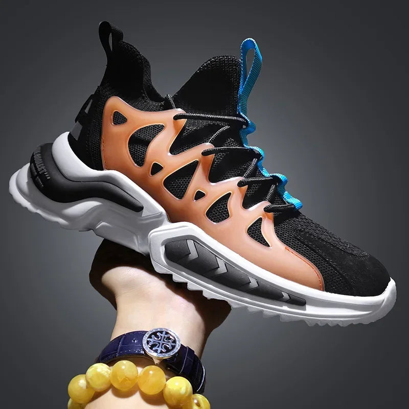 Fashion Men Sneakers Mesh Breathable Running Shoes for Men designer Soft Sole Walking Shoe Lace-up Sport Shoes Men tenis hombres