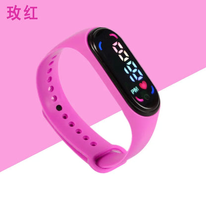 Children'S Waterproof Sports Smart LED Watch Outdoor Silicone Bracelet Touch Electronic Watch Kids Bracelet Digital Watches