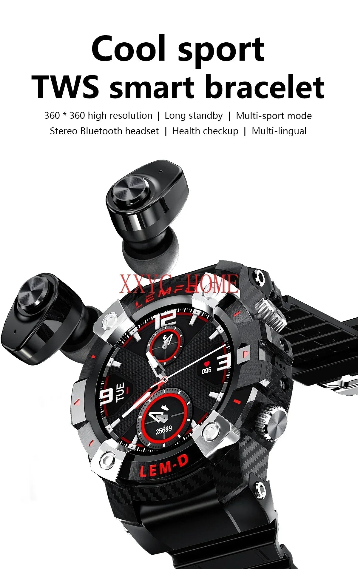 Smart Watches Luxury Wholesale Sports Fitness Lemfo Reloj Smart Watch With BT Earphone Health Monitoring