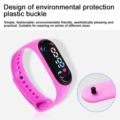 Children'S Waterproof Sports Smart LED Watch Outdoor Silicone Bracelet Touch Electronic Watch Kids Bracelet Digital Watches
