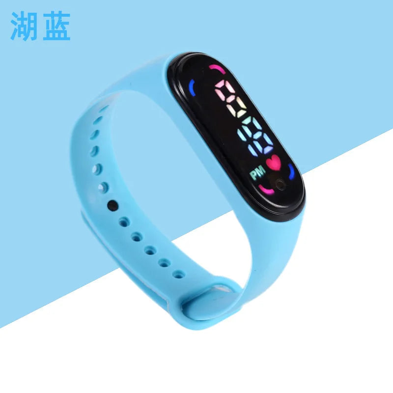 Children'S Waterproof Sports Smart LED Watch Outdoor Silicone Bracelet Touch Electronic Watch Kids Bracelet Digital Watches