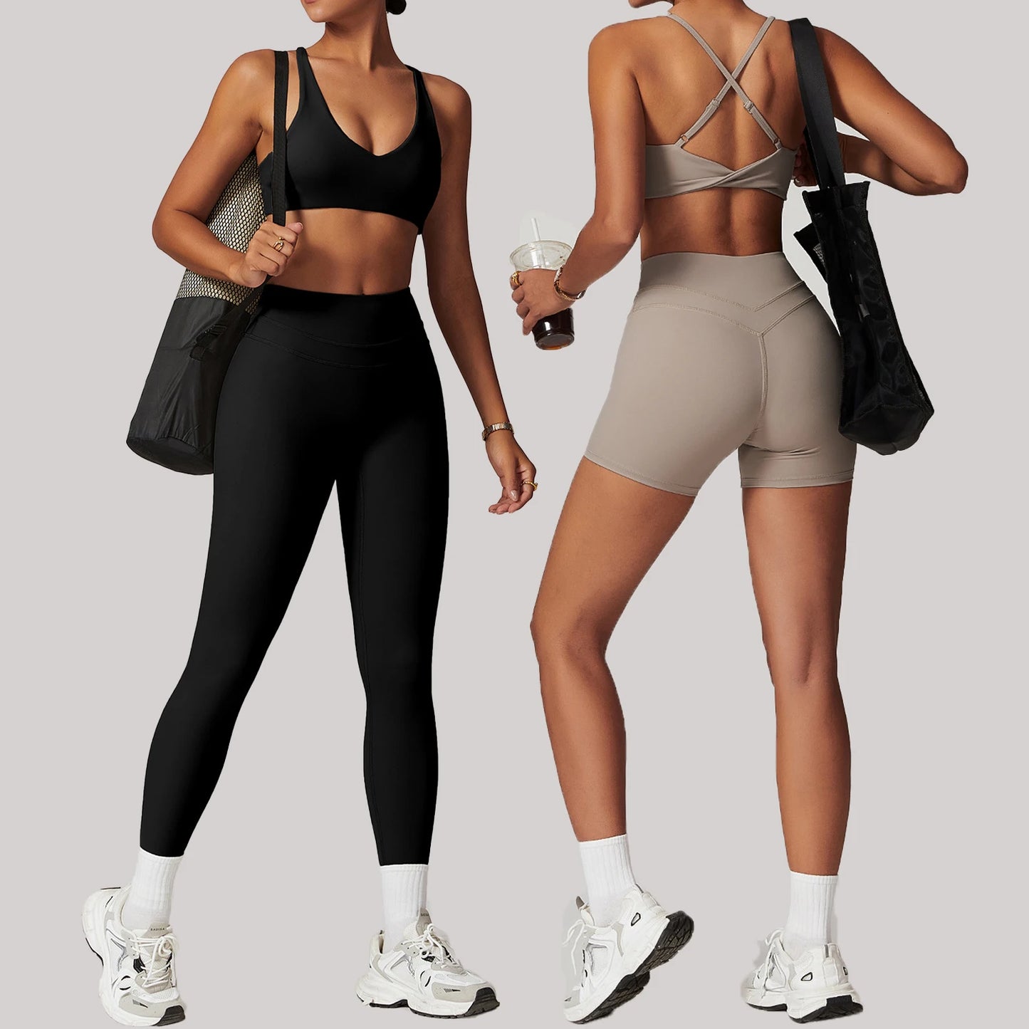 Breathable Yoga Suit Sharpened Tight Back Stretch High Waist Comfortable Fitness Clothing Running Pilates Fitness Exercise Suit