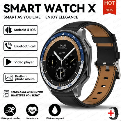 For Huawei Xiaomi New 32G RAM Memory Smart Watch Men 1.43 inch Local Heart Rate Bluetooth Call AMOLED 466*466 HD SmartWatch Man