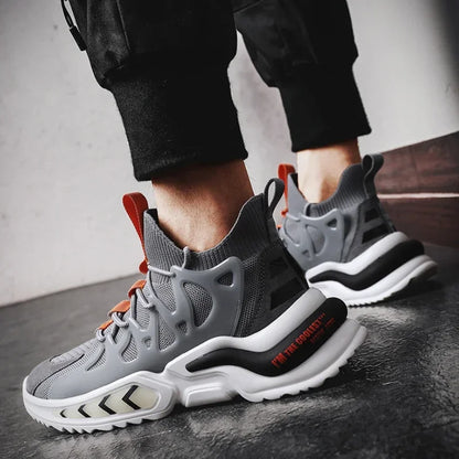 Fashion Men Sneakers Mesh Breathable Running Shoes for Men designer Soft Sole Walking Shoe Lace-up Sport Shoes Men tenis hombres