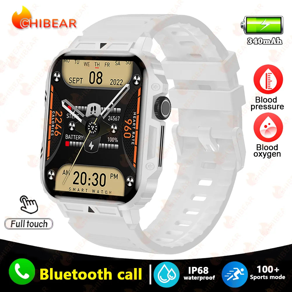 1.95 GPS Outdoor Military Smart Watch Men Bluetooth Call Smartwatch For Xiaomi Android IOS IP68 Waterproof Ftiness Watches Man