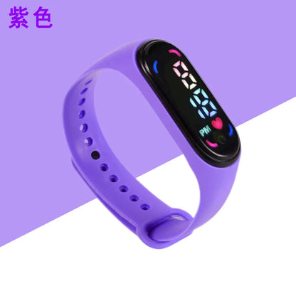 Children'S Waterproof Sports Smart LED Watch Outdoor Silicone Bracelet Touch Electronic Watch Kids Bracelet Digital Watches