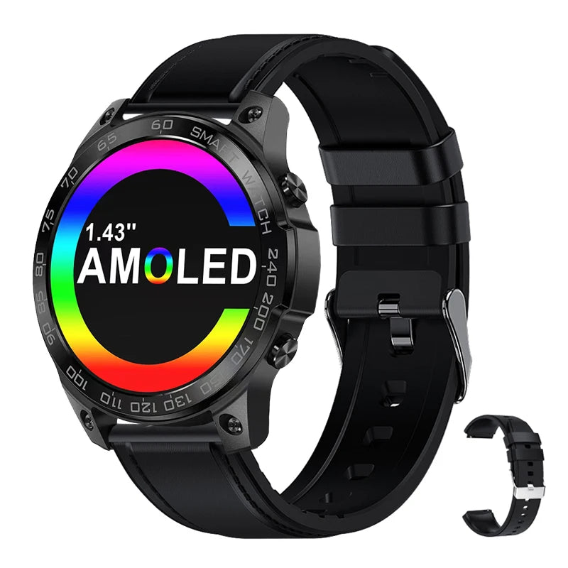 2023 New IP68 Swimming Waterproof Men Smart Watch Screen Always Show Time 400MAh Large Battery NFC Bluetooth Call Smartwatch Man