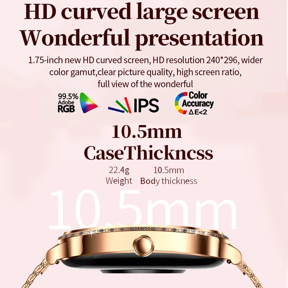 New For HUAWEI FIT3 Smart Watch Women 1.75" HD Display Heart Rate Sport Fitness IP68 Waterproof BT Call Smartwatch For Lady Gift
