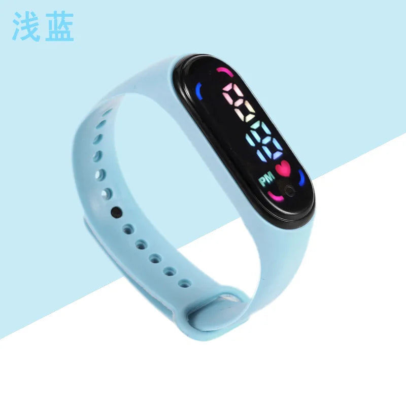 Children'S Waterproof Sports Smart LED Watch Outdoor Silicone Bracelet Touch Electronic Watch Kids Bracelet Digital Watches