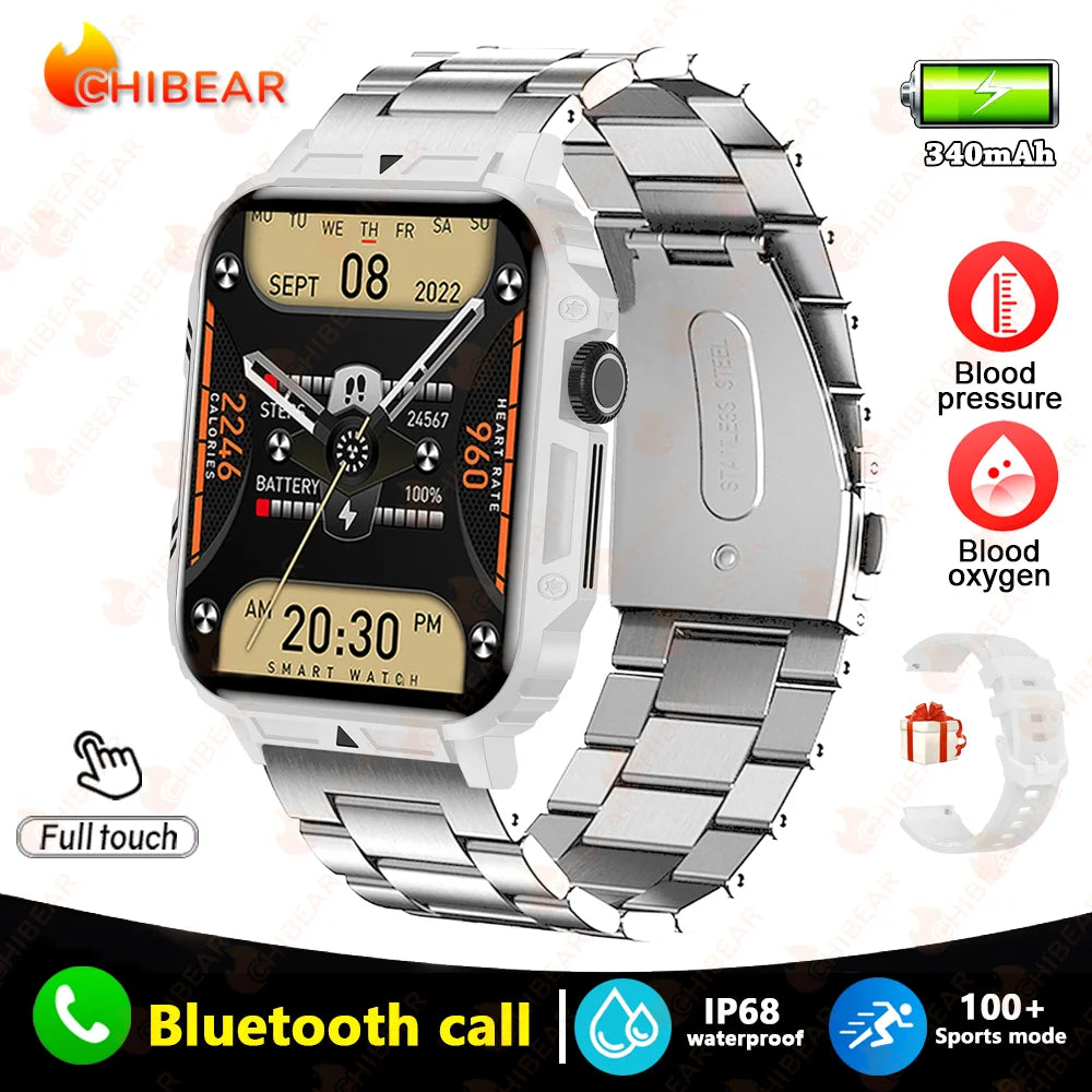 1.95 GPS Outdoor Military Smart Watch Men Bluetooth Call Smartwatch For Xiaomi Android IOS IP68 Waterproof Ftiness Watches Man