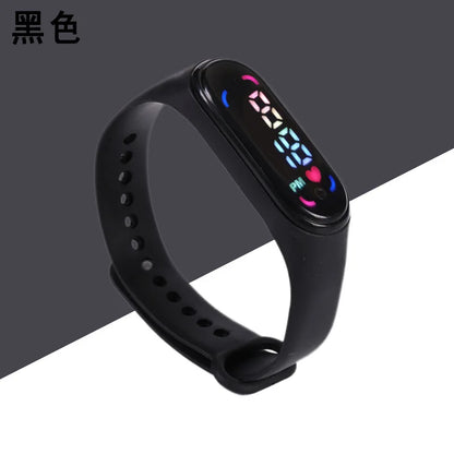 Children'S Waterproof Sports Smart LED Watch Outdoor Silicone Bracelet Touch Electronic Watch Kids Bracelet Digital Watches