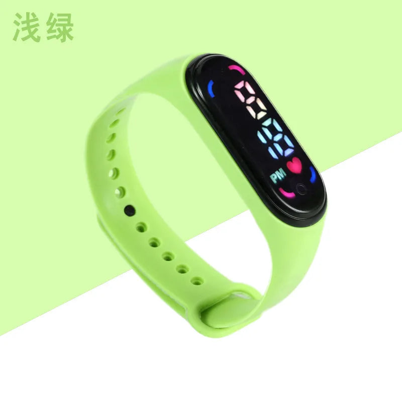 Children'S Waterproof Sports Smart LED Watch Outdoor Silicone Bracelet Touch Electronic Watch Kids Bracelet Digital Watches