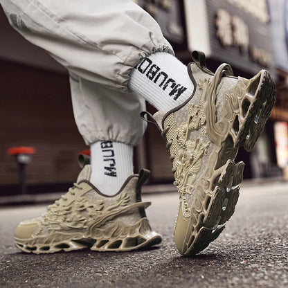 New Trendy Men's Sports Shoes Cushion Running Sneakers Outdoor Leisure Walking Jogging Trainers Soft Sole Breathable Footwear