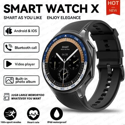 For Huawei Xiaomi New 32G RAM Memory Smart Watch Men 1.43 inch Local Heart Rate Bluetooth Call AMOLED 466*466 HD SmartWatch Man