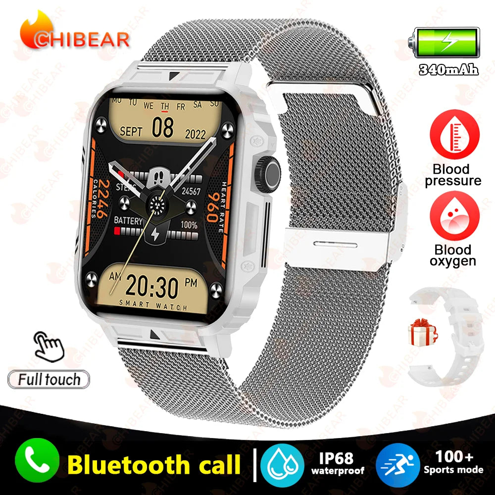 1.95 GPS Outdoor Military Smart Watch Men Bluetooth Call Smartwatch For Xiaomi Android IOS IP68 Waterproof Ftiness Watches Man