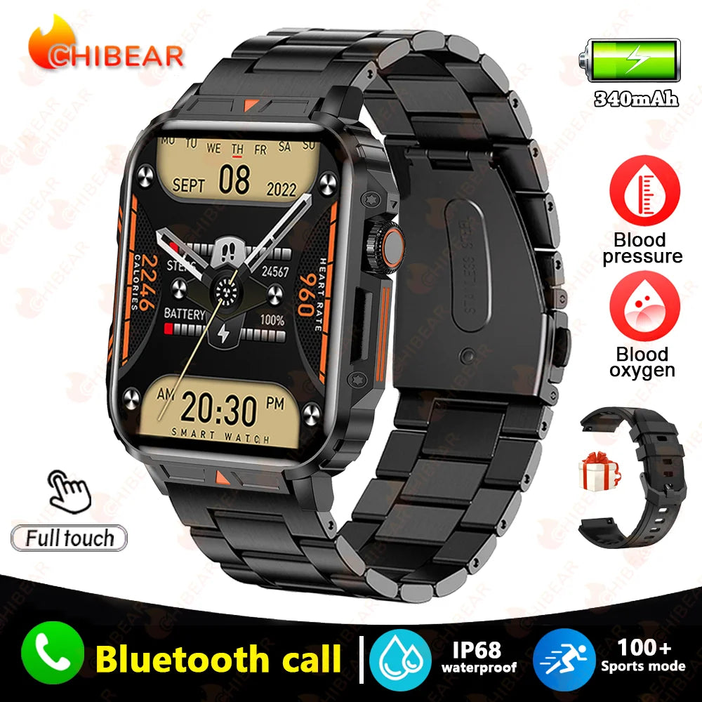 1.95 GPS Outdoor Military Smart Watch Men Bluetooth Call Smartwatch For Xiaomi Android IOS IP68 Waterproof Ftiness Watches Man