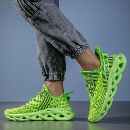 Mens Sneakers Running Jogging Shoes Casual Sneakers Men Outdoor Breathable Mesh Shoes Light Shock-absorption Sports Shoes Men