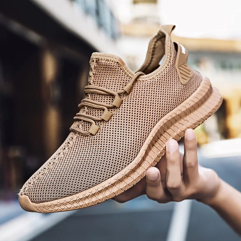 New Fashion Sneakers Lightweight Men Casual Shoes Breathable Male Footwear Lace Up Walking Shoe Sport Running Sneaker Plus Size