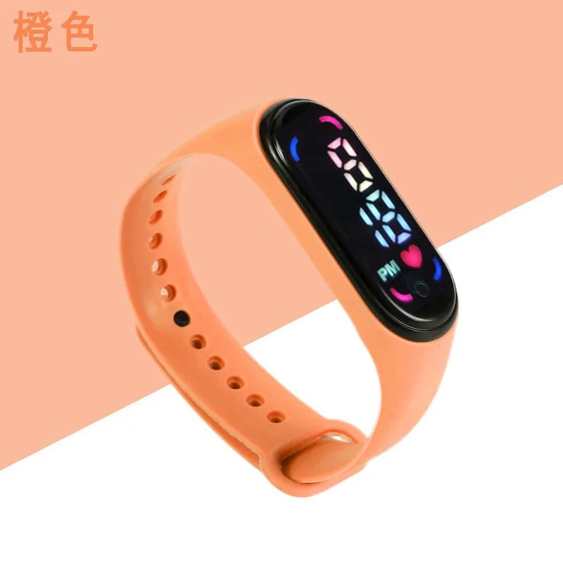 Children'S Waterproof Sports Smart LED Watch Outdoor Silicone Bracelet Touch Electronic Watch Kids Bracelet Digital Watches