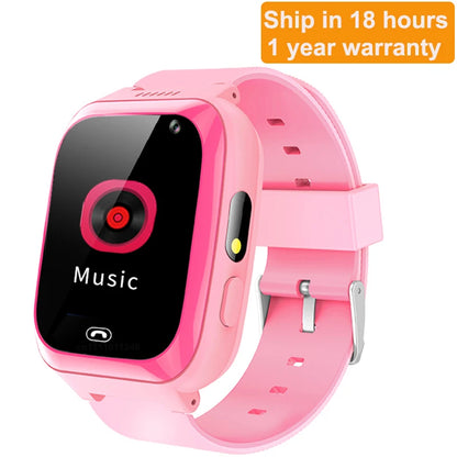 Game Smart Watch Kids Phone Call Music Play Flashlight 6 Games With SD Card Smartwatch Clock For Boys Girls Gifts