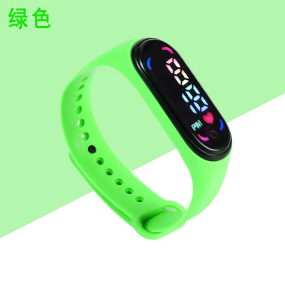 Children'S Waterproof Sports Smart LED Watch Outdoor Silicone Bracelet Touch Electronic Watch Kids Bracelet Digital Watches