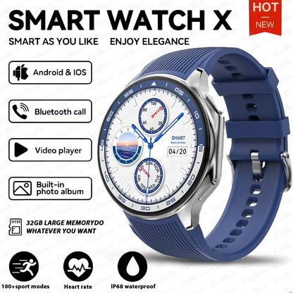 For Huawei Xiaomi New 32G RAM Memory Smart Watch Men 1.43 inch Local Heart Rate Bluetooth Call AMOLED 466*466 HD SmartWatch Man