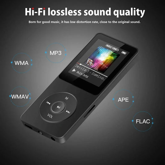 1.8 Inch MP3 Player Type-C Portable Walkmen Bluetooth 5.4 Compatible E-Books Recording Sports FM Radio Music Player 2024 New