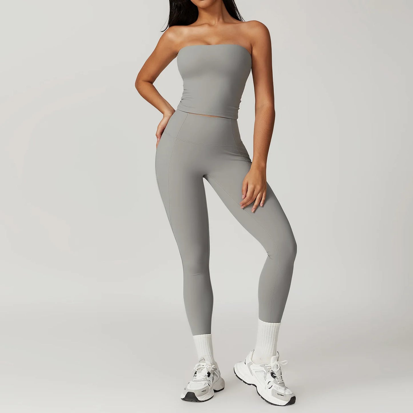 2PCS Yoga Set Gym Clothes Sportswear Yoga Suit For Women Fitness Set Tracksuits Sports Bra High Waist Leggings Gym Bell-bottoms