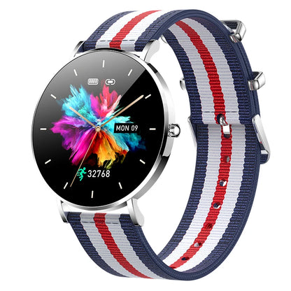 2022 New Ultra Thin Smart Watch Women 1.36" AMOLED 360*360 HD Pixel Display Always Show Time Call Reminder Smartwatch Ladies+Box