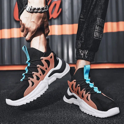 Fashion Men Sneakers Mesh Breathable Running Shoes for Men designer Soft Sole Walking Shoe Lace-up Sport Shoes Men tenis hombres