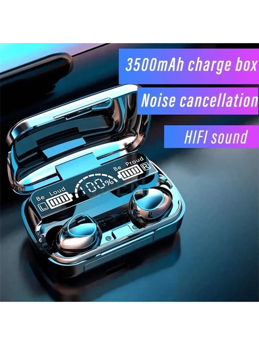 Bluetooth earphones with ultra long battery life, in ear Bluetooth earphones, wireless earphones，TWS Wireless Earphones Noise Ca