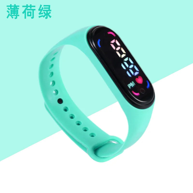 Children'S Waterproof Sports Smart LED Watch Outdoor Silicone Bracelet Touch Electronic Watch Kids Bracelet Digital Watches