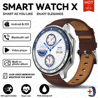 For Huawei Xiaomi New 32G RAM Memory Smart Watch Men 1.43 inch Local Heart Rate Bluetooth Call AMOLED 466*466 HD SmartWatch Man
