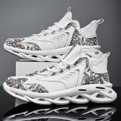 Mesh Casual Breathable Sports Running Graffiti Shoes